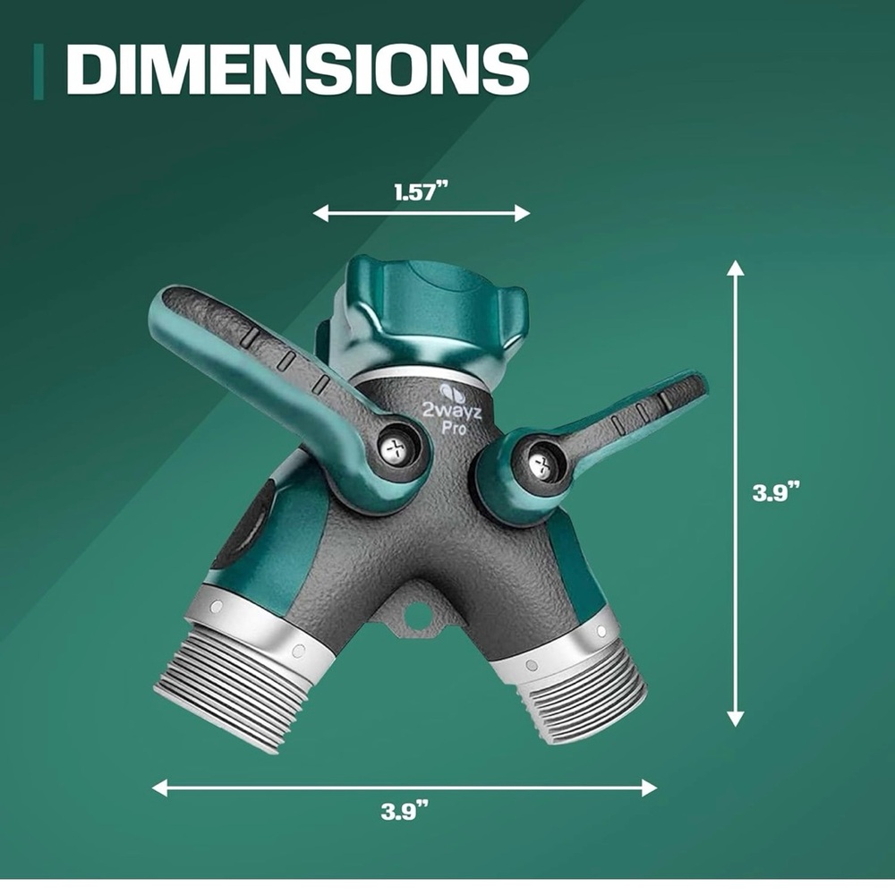 Garden Hose Splitter Double Pack Brand New - Picture 2 of 11